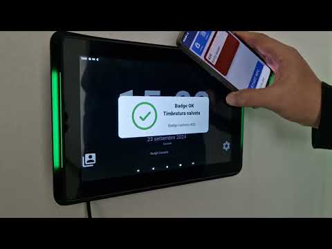 Rilevazione Presenze NFC con Tablet Andoid e App J-CLOCK