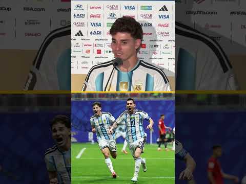 ÁLVAREZ EXALTA MESSI: "MAIOR DA HISTÓRIA" | #shorts | Copa do Mundo 2026 | ge.globo