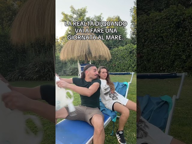 la giornata al mare .. quella reale 🤣 #videodivertenti #viralvideo