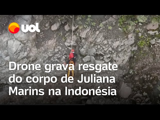 Caso Juliana Marins: Vídeo gravado por drone mostra trabalho de resgate do corpo da brasileira