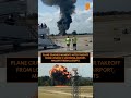 Plane Crashes After Takeoff at Southend Airport | Fireball Caught on Camera | News9  - 00:21 min - News - Video