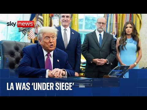 Donald Trump holds news conference in Oval Office