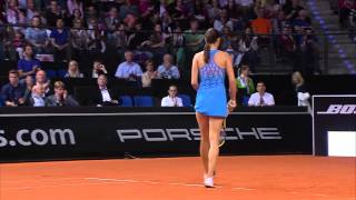 Jelena Jankovic (SRB) vs Ana Ivanovic (SRB) 26. April 2014 - Porsche Tennis Grand Prix 2014