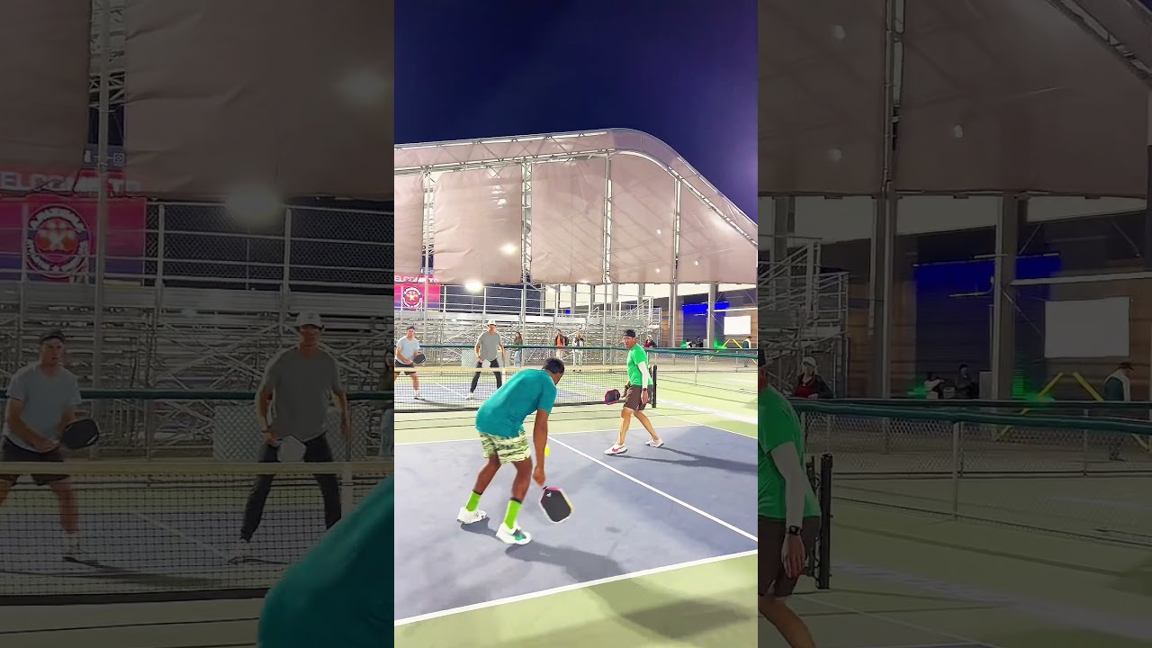 When a 🎾 player plays pickleball