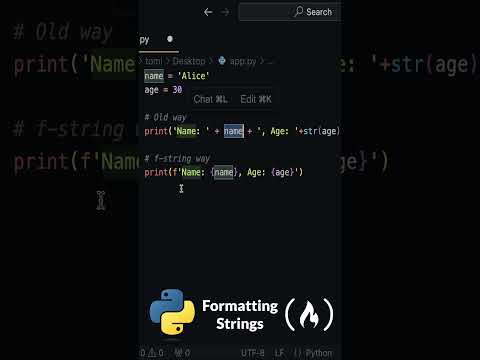 Easy Python String Formatting with f-strings