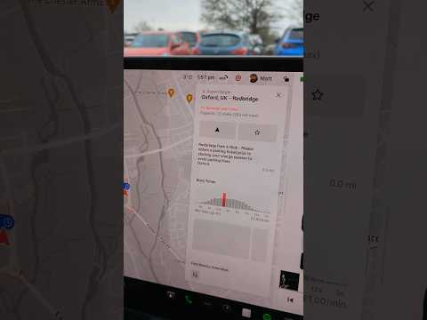 Busy Tesla Supercharger at Redbridge Park & Ride, Oxford