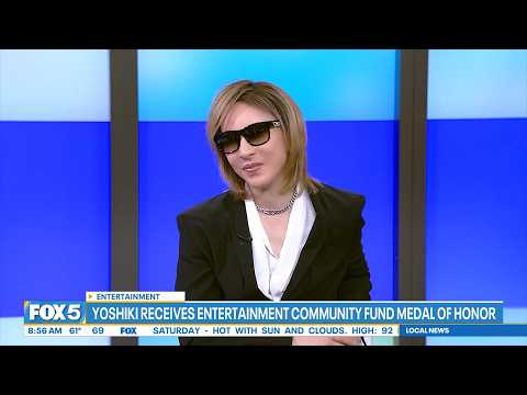 Yoshiki Receives Entertainment Community Fund Medal of Honor | Fox 5 NY