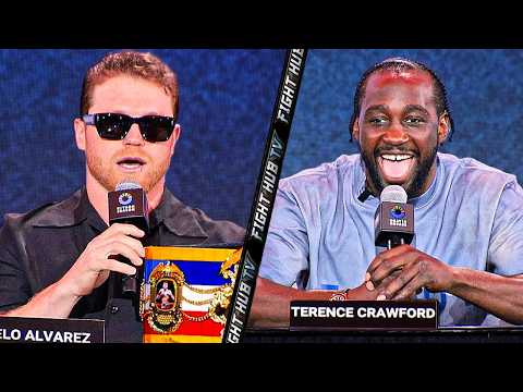 HEATED • Canelo Vs Terence Crawford FULL New York Press Conference & Face Off Video