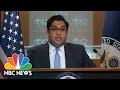 State Department comments on American WSJ reporter being arrested