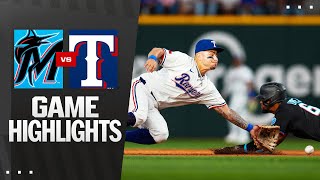 Marlins vs. Rangers Game Highlights (9/20/25) | MLB Highlights