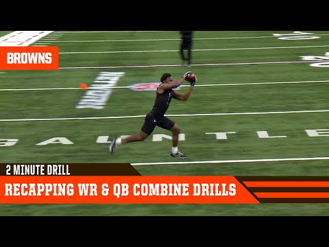 Recapping WR & QB Combine Drills | 2 Minute Drill video clip