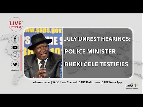 HRC Hearings I Police Minister Bheki Cele testifies