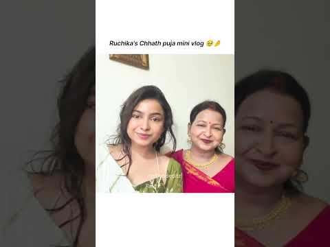 Chhat puja vlog 😍 #triggeredinsaan #ruchikarathore #trendingshorts #shortsfeed #shorts