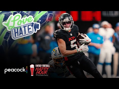 Expect big days for Drake London, Malik Nabers in Week 14 | Fantasy Football Happy Hour | NFL on NBC