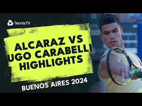 Carlos Alcaraz Begins Title Defence vs Ugo Carabelli | Buenos Aires 2024 Highlights