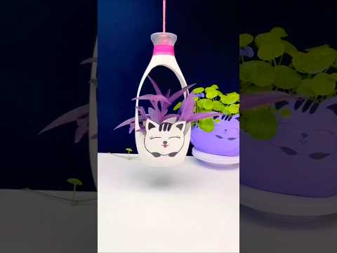 plastic bottle craft ideas 💡#craft #garden #ytshorts
