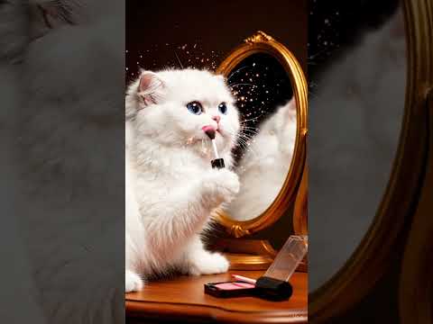 “Fluffy Cat’s Glam Day 💄🐱