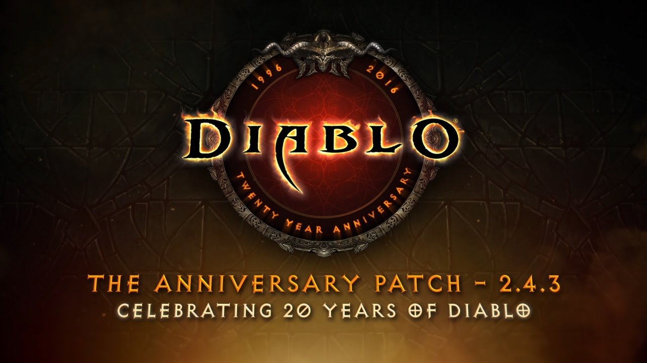 Diablo 20th Anniversary Patch goes live