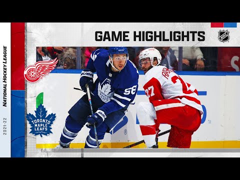 Red Wings @ Maple Leafs 10/30/21 | NHL Highlights