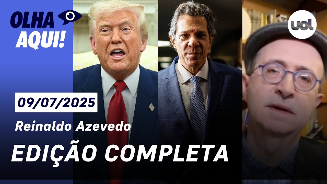 Reinaldo ao vivo: Trump com Bolsonaro; reação de Lula; ricos x pobres; Haddad se reúne com Motta e+