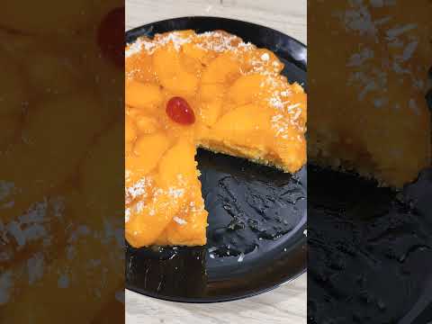 ¡El postre que ME PIDE MI ESPOSO!  Torta Invertida de Durazno  recetas bizcochofacil