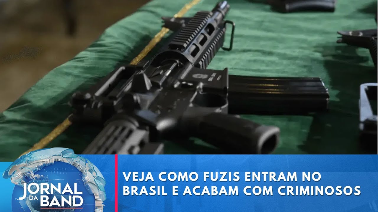 Veja como fuzis entram no Brasil e acabam nas mãos de criminosos  TV Online Veja como fuzis entram no Brasil e acabam nas mãos de criminosos