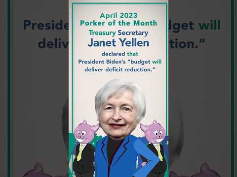 CAGW Names Treasury Secretary Janet Yellen April 2023 Porker of the
Month