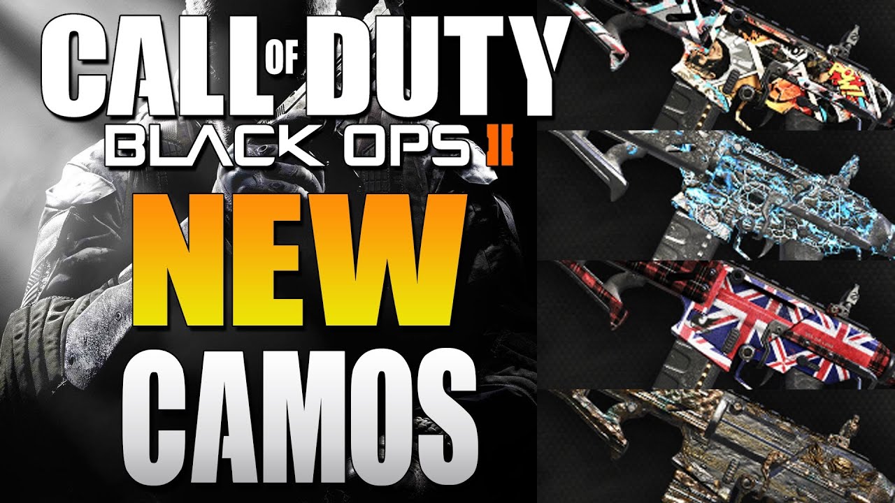 Four All New Camos Call Of Duty Black Ops 2 Personalization Packs 