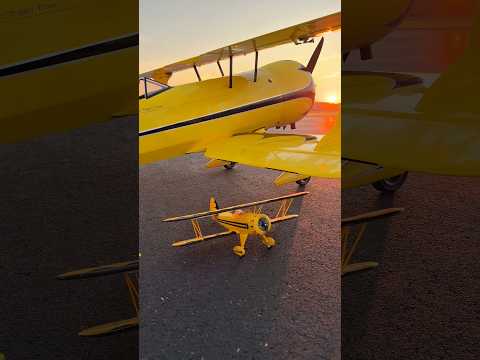This is the RC airplane version of “Like father, like son.” 😂✈️