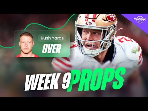 Top 10 NFL Player Props Picks for Week 9 | Prop Bets & TD Scorers (2025)