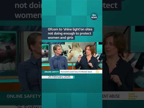Ofcom to 'shine light' on sites not doing enough to protect women and girls #itvnews #onlinesafety