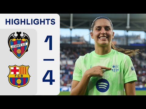 LEVANTE UD 1 - 4 FC BARCELONA | RESUMEN LIGA F