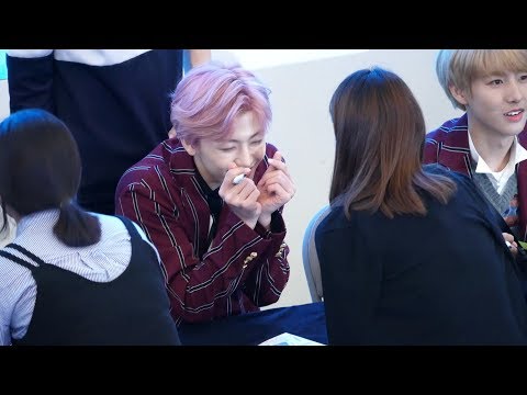 180914 엔시티드림 NCT DREAM 재민JAEMIN 직캠 : 첫줄 싸인 first line : 팬사인회 : 고양 스타필드