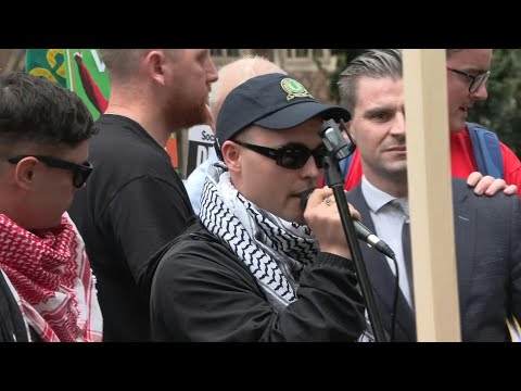 Kneecap's O'Hanna says 'speak about Palestine' after UK court hearing | AFP