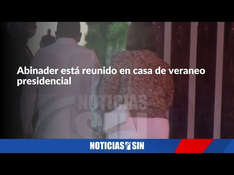 Abinader está reunido en casa de veraneo presidencial