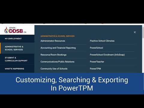 Customizing Searching & Exporing in TPM