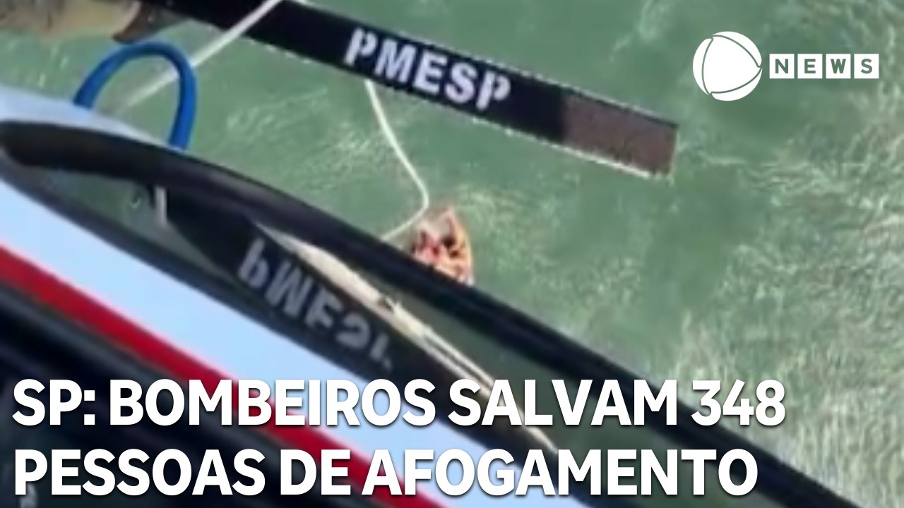 Bombeiros salvam 348 pessoas de afogamento em São Paulo