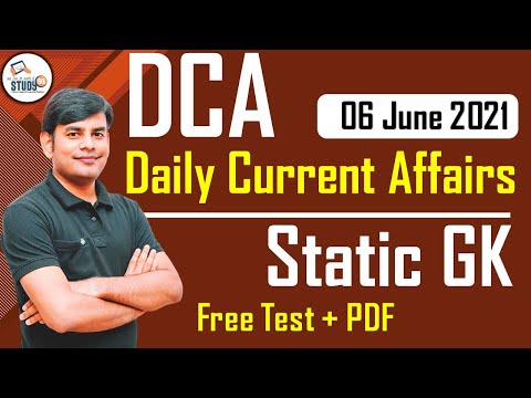 6 June 2021 Current Affairs in Hindi | Daily Current Affairs 2021 | Study91 DCA By Nitin Sir