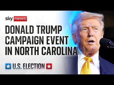 Watch live: Donald Trump attends a campaign event in North Carolina