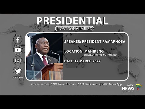 Presidential Imbizo: President Ramaphosa leads presidential Imbizo in the North West