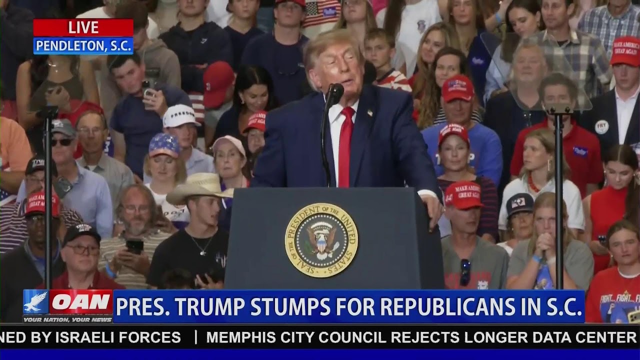 LIVE: PRESIDENT TRUMP Stumps for Republicans in S.C.