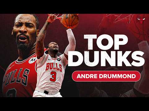 Throw it DOWN big fella 😤 | Andre Drummond’s Top 10 Dunks of the 2023-24 Season | Chicago Bulls