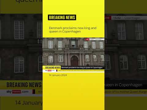 Denmark proclaims new king and queen in Copenhagen