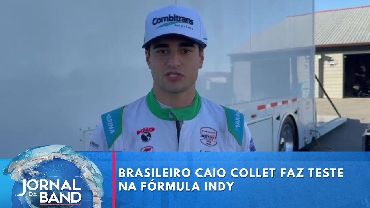 Brasileiro Caio Collet faz teste na Fórmula Indy | Jornal da Band
