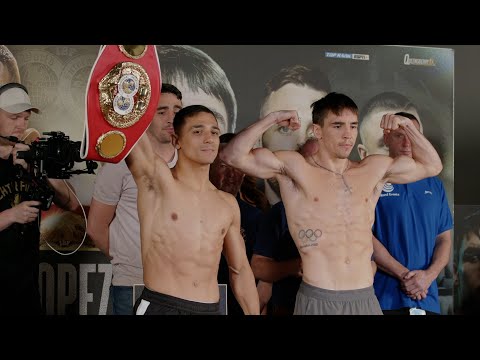Behind the scenes at the weigh in with lopez and conlan