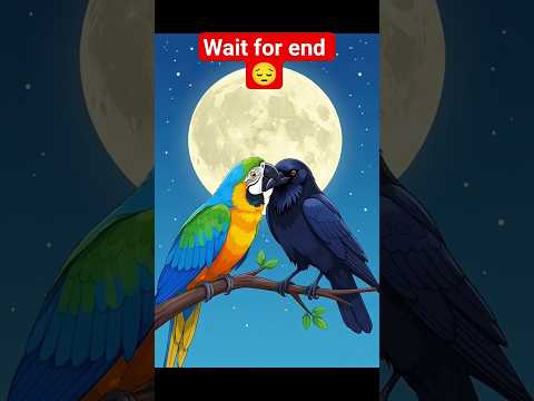 The Parrot and the Crow – A Tale of True Friendship 🦜🪶❤️