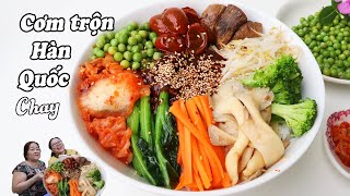 Cơm trộn Hàn Quốc chay  dễ làm mà ngon - Vegan bibimpap recipe