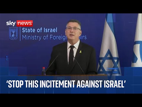 Israel's foreign minister speaks on Washington shooting
