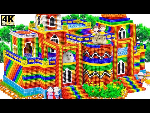 DIY - How To Make Oriental Palace And Playground for Hamster from Magnetic Balls | ASMR Satisfying
