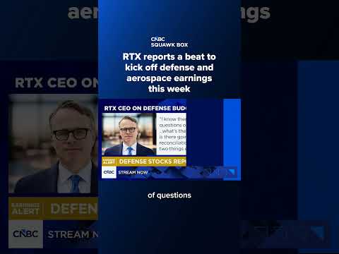 RTX reports a beat to kick off defense and aerospace earnings <strong>this</strong> <strong>week</strong>